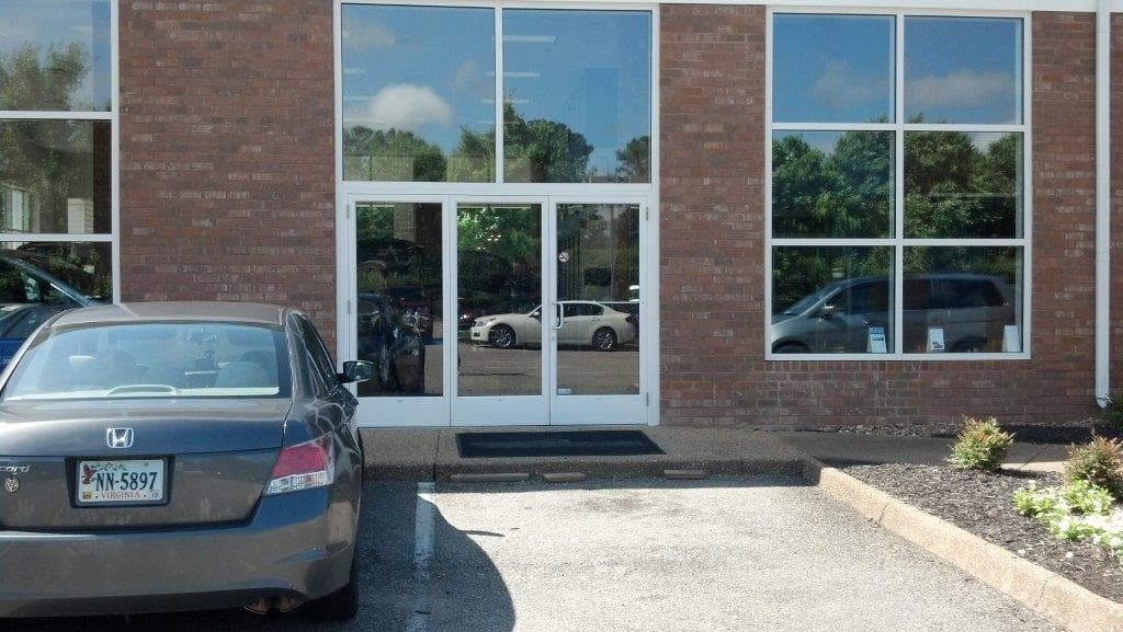 Commercial storefront windows
